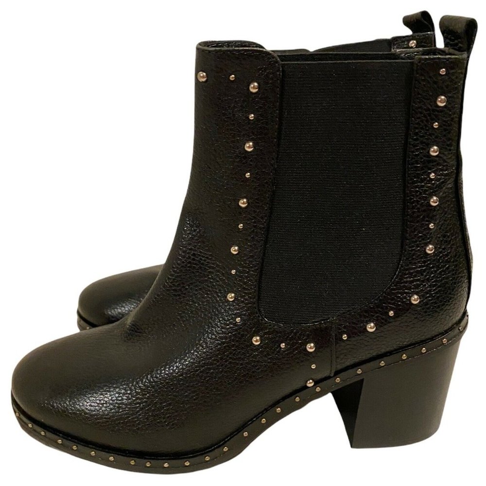 Italian leather boots NAPOLEON US 6.5-7 EU 37 Black Leather